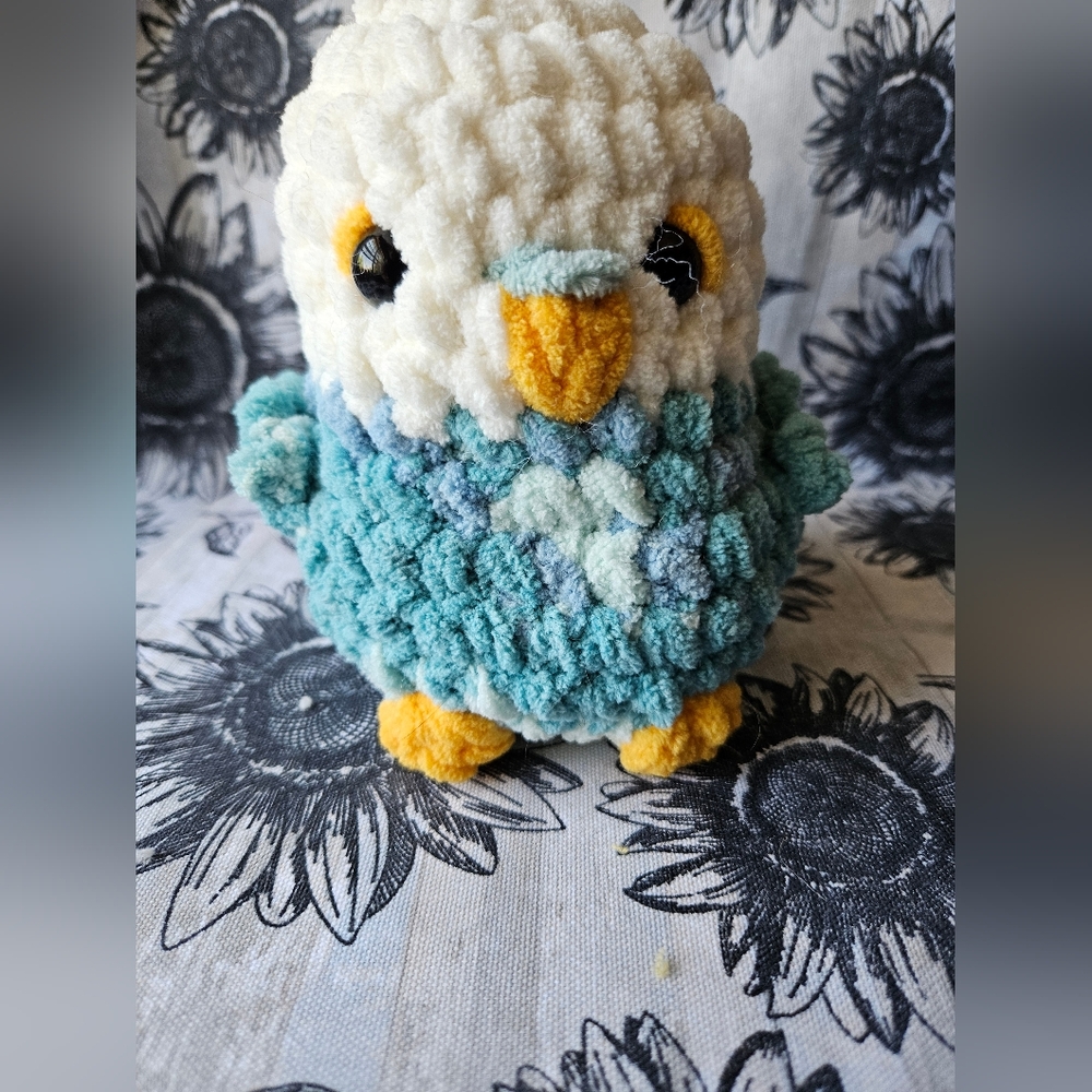 Crochet Turquoise Blue Bird Spring Decor